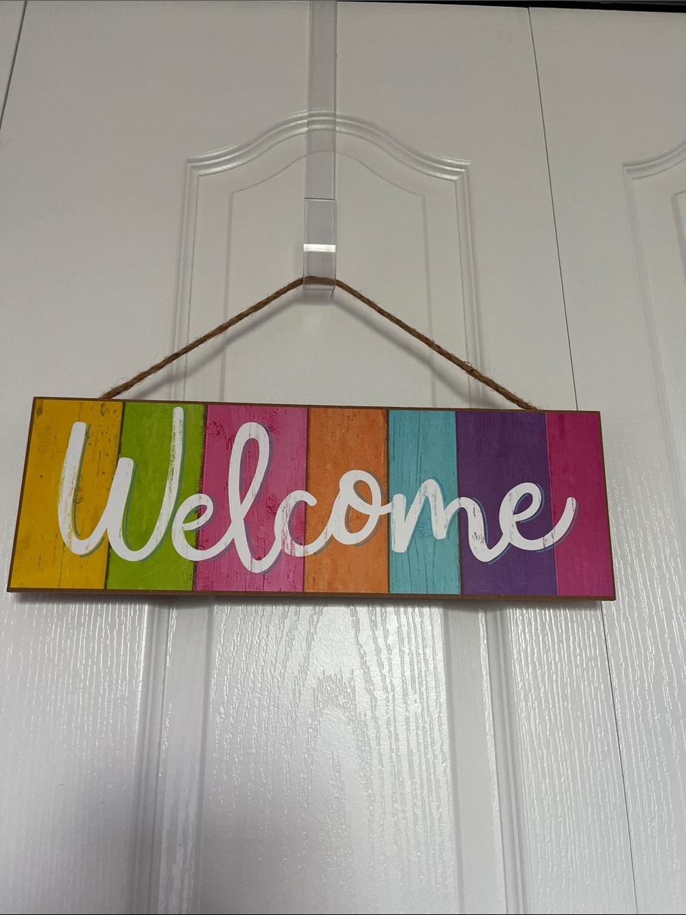 Welcome MDF Hanging Sign